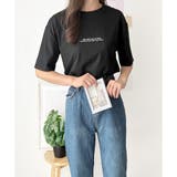 フロントロゴ半袖Tシャツ 夏トップス 半袖 | Dewlily | 詳細画像20 