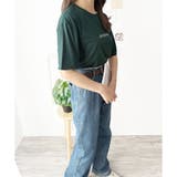 フロントロゴ半袖Tシャツ 夏トップス 半袖 | Dewlily | 詳細画像23 