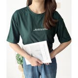 フロントロゴ半袖Tシャツ 夏トップス 半袖 | Dewlily | 詳細画像3 