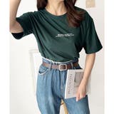 フロントロゴ半袖Tシャツ 夏トップス 半袖 | Dewlily | 詳細画像8 