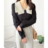 シワ加工セーラーカラーブラウス ブラウス 軽やか | Dewlily | 詳細画像14 