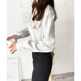 シワ加工セーラーカラーブラウス ブラウス 軽やか | Dewlily | 詳細画像17 