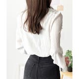 シワ加工セーラーカラーブラウス ブラウス 軽やか | Dewlily | 詳細画像18 