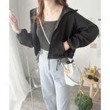 ショート丈ドロストブルゾン ライトアウター ジャケット | Dewlily | 詳細画像10 