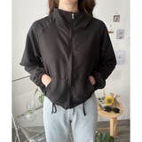 ショート丈ドロストブルゾン ライトアウター ジャケット | Dewlily | 詳細画像12 