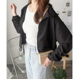 ショート丈ドロストブルゾン ライトアウター ジャケット | Dewlily | 詳細画像14 