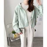 ショート丈ドロストブルゾン ライトアウター ジャケット | Dewlily | 詳細画像2 