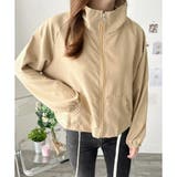 ショート丈ドロストブルゾン ライトアウター ジャケット | Dewlily | 詳細画像25 