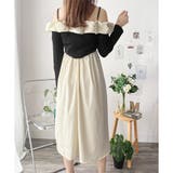 フリルオフショルダーワンピース レディース ロング丈 | Dewlily | 詳細画像12 