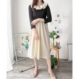 フリルオフショルダーワンピース レディース ロング丈 | Dewlily | 詳細画像14 