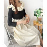 フリルオフショルダーワンピース レディース ロング丈 | Dewlily | 詳細画像17 