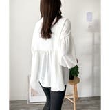 Vネックギャザーブラウス ブラウス 軽やか | Dewlily | 詳細画像15 