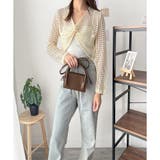 透かし編みねじりショートトップス 韓国 ファッション | Dewlily | 詳細画像11 