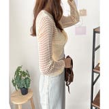 透かし編みねじりショートトップス 韓国 ファッション | Dewlily | 詳細画像13 