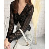 透かし編みねじりショートトップス 韓国 ファッション | Dewlily | 詳細画像21 