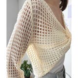 透かし編みねじりショートトップス 韓国 ファッション | Dewlily | 詳細画像30 