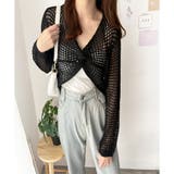 透かし編みねじりショートトップス 韓国 ファッション | Dewlily | 詳細画像4 