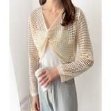 透かし編みねじりショートトップス 韓国 ファッション | Dewlily | 詳細画像6 