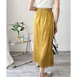 サテン風ロングスカート レディース 無地 | Dewlily | 詳細画像19 