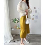 サテン風ロングスカート レディース 無地 | Dewlily | 詳細画像3 