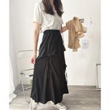 リボン付きロングスカート レディース 無地 | Dewlily | 詳細画像10 
