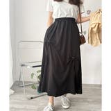 リボン付きロングスカート レディース 無地 | Dewlily | 詳細画像12 