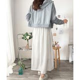 リボン付きロングスカート レディース 無地 | Dewlily | 詳細画像15 