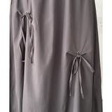 リボン付きロングスカート レディース 無地 | Dewlily | 詳細画像20 