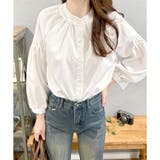 リラックスパフスリーブブラウス 体型カバー 長袖 | Dewlily | 詳細画像12 