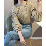 リラックスパフスリーブブラウス 体型カバー 長袖 | Dewlily | 詳細画像28 