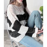 ワイドボーダールーズニットトップス 大人カジュアル ゆったり | Dewlily | 詳細画像23 