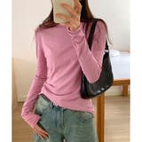 ナチュラルフィット長袖カットソー 体型カバー 無地 | Dewlily | 詳細画像11 