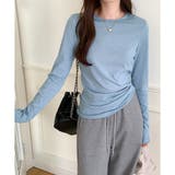 ナチュラルフィット長袖カットソー 体型カバー 無地 | Dewlily | 詳細画像21 