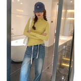 ナチュラルフィット長袖カットソー 体型カバー 無地 | Dewlily | 詳細画像4 