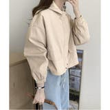 ショート丈ドロストフードジャケット マウンテンパーカー 体型カバー | Dewlily | 詳細画像14 