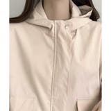 ショート丈ドロストフードジャケット マウンテンパーカー 体型カバー | Dewlily | 詳細画像21 