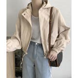 ショート丈ドロストフードジャケット マウンテンパーカー 体型カバー | Dewlily | 詳細画像9 