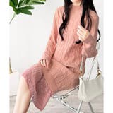 レースドッキングニットワンピース ワンピース ロング丈 | Dewlily | 詳細画像25 