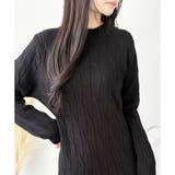 レースドッキングニットワンピース ワンピース ロング丈 | Dewlily | 詳細画像30 