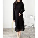 レースドッキングニットワンピース ワンピース ロング丈 | Dewlily | 詳細画像36 