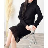 レースドッキングニットワンピース ワンピース ロング丈 | Dewlily | 詳細画像37 