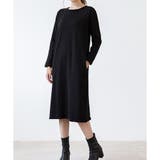 ナチュラルフィット裏起毛ワンピース ロング あったか | Dewlily | 詳細画像11 