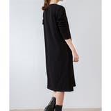 ナチュラルフィット裏起毛ワンピース ロング あったか | Dewlily | 詳細画像13 