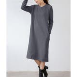 ナチュラルフィット裏起毛ワンピース ロング あったか | Dewlily | 詳細画像24 