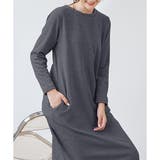 ナチュラルフィット裏起毛ワンピース ロング あったか | Dewlily | 詳細画像27 