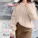 ざっくり編みケーブル風ニット レディース 秋冬 | Dewlily | 詳細画像1