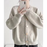 シンプルボタンニットカーディガン レディース 春秋冬 | Dewlily | 詳細画像15