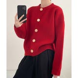 シンプルボタンニットカーディガン レディース 春秋冬 | Dewlily | 詳細画像22