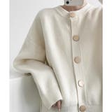 シンプルボタンニットカーディガン レディース 春秋冬 | Dewlily | 詳細画像24