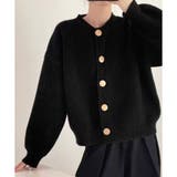 シンプルボタンニットカーディガン レディース 春秋冬 | Dewlily | 詳細画像9
